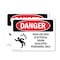 Signmission High Voltage Electrical Room Danger Sign, Plastic, 10in W x 7in L, 2PK OS-2PACK-DS-P-710-L-2201 - alternate 1